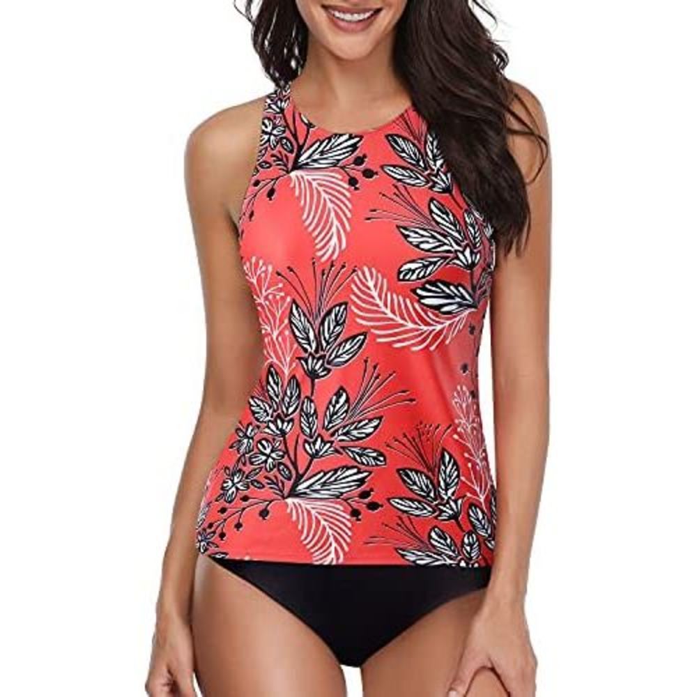 Holipick Women Tankini Swimsuits High Neck Halter Tummy Control Two Piece